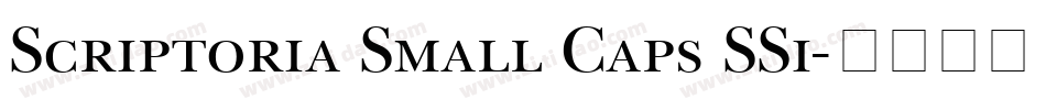 Scriptoria Small Caps SSi字体转换